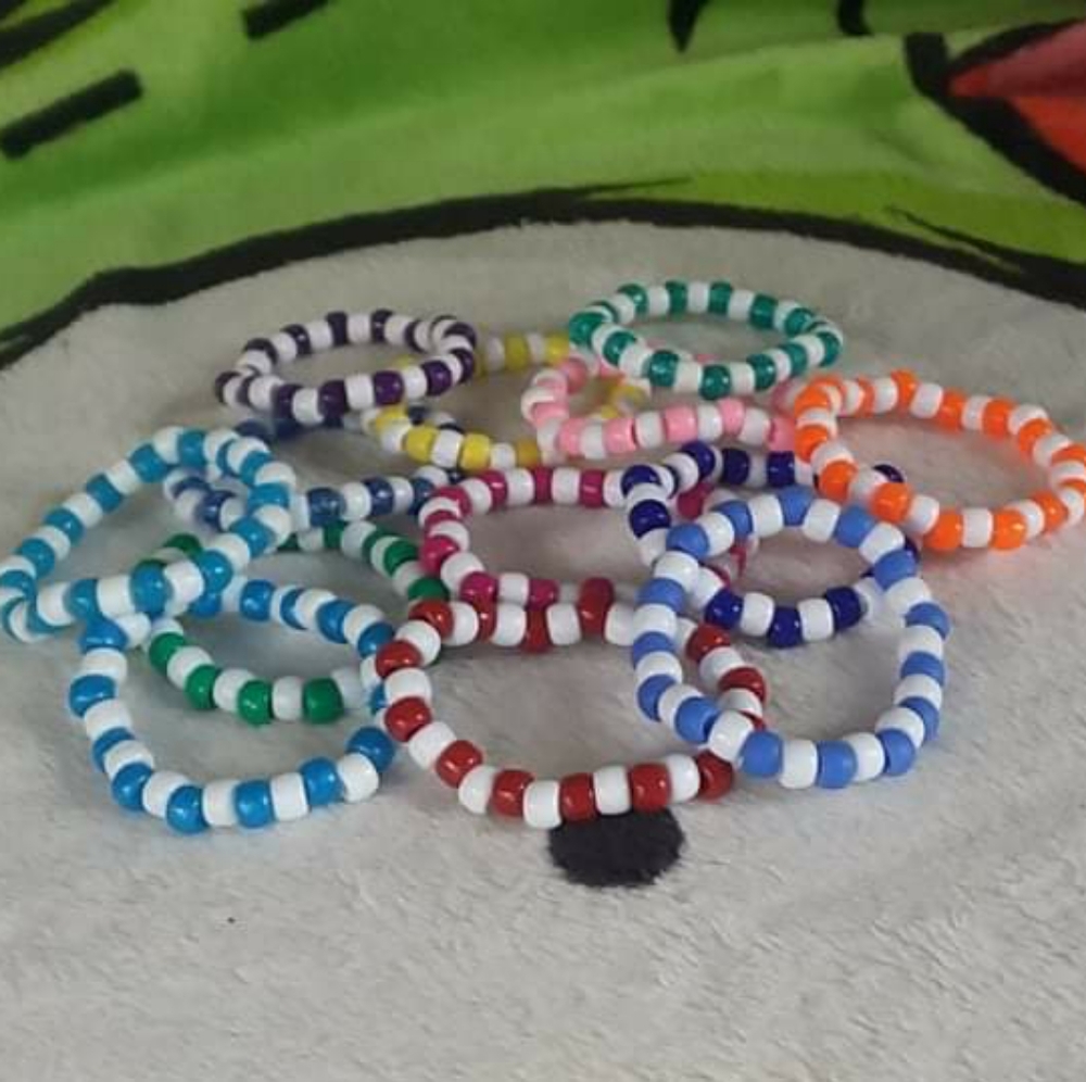 kandi bracelets set of 13